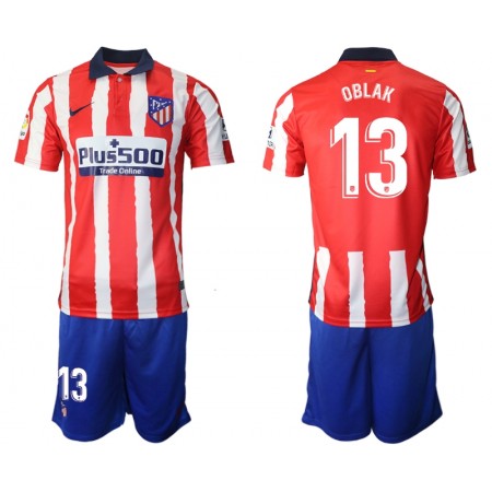 Divisa di Calcio Atlético Madrid Jan Oblak 13 Bambino Prima 2020-2021